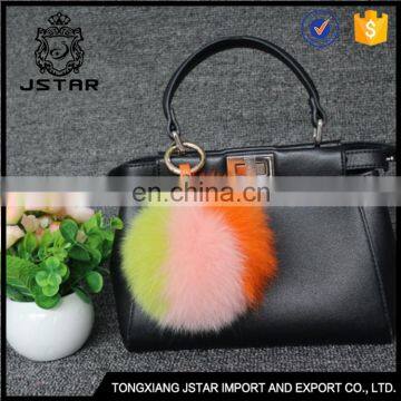 Luxuriant In Design Fox Bobble Fur Ball 13Cm Pompom Pompon Keychain