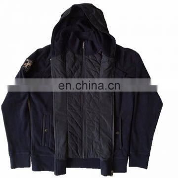 China Supplier Bulk Wholesale Clothing Casual Mens Knitted Hooded Zipper Outwear photo-4