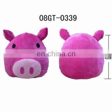 High Quality Pink Stuffed Plush Pig Cushion Cute Animal Pillow