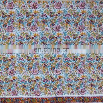 Floral Print Hand Block Printed Cotton Fabric Sanganeri Jaipuri Fabric