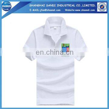 Custom white polo tshirt with logo