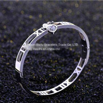 Gold Rose Gold Silver PVD Plating Womens Stainless Steel Bracelet Armbånd Esposas photo-3