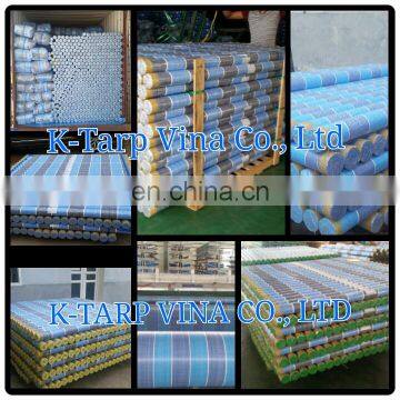 BLUE WHITE BLUE STRIPE PE TARPAULIN 100GSM