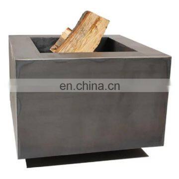 Custom Made Square Corten Steel Fire Pit photo-4