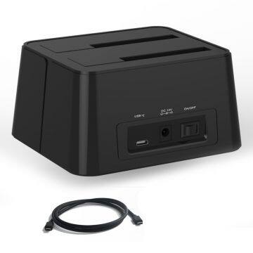 WAVLINK  USB-C Dual Bay Docking Station for 2.5&3.5