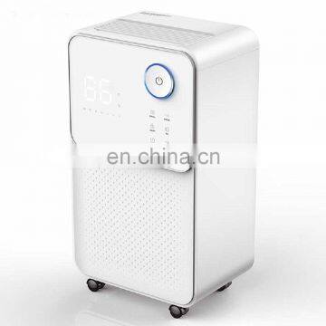 air drying mini home plastic ionic air purifier  dehumidifier in basement bathroom