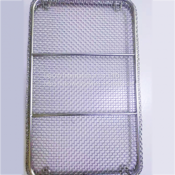 Custom Square Round Edge Flat Mesh Basket