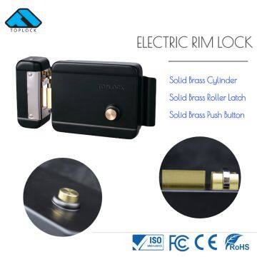 Electric Door Lock Electronic Lock with Brass Hock Black Spray