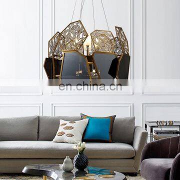 Modern Luxury Crystal Hanging Chandelier Lighting Indoor Pendant Light photo-6