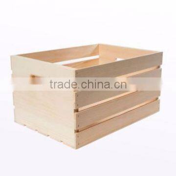 Custom natural color unpainted wooden crates small crate wood