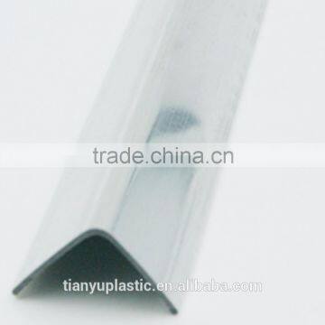 cabinet pvc edging strip/L shape plastic extrusion profileicover the edge