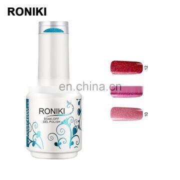 RONIKI OEM Factory Many Color Nail Gel Polish Manufacturer Cheap Gel Nail Polish UV Gel LED Lamp 30s Uvlamp 2mins Free Sample