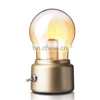 Energy Saving rechargeable LED Retro Light Bulb Night Light For Bedroom decoration