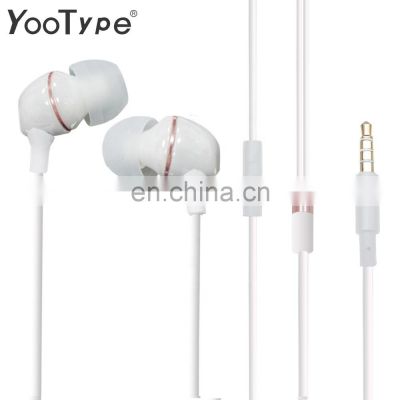 YooType  2021 best selling ceramics wired earphone piezo speaker stereo audio sounds wired earbuds