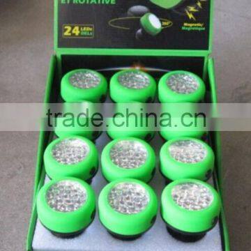 360 Degree Rotatable Portable Round 24LED Work Light photo-5