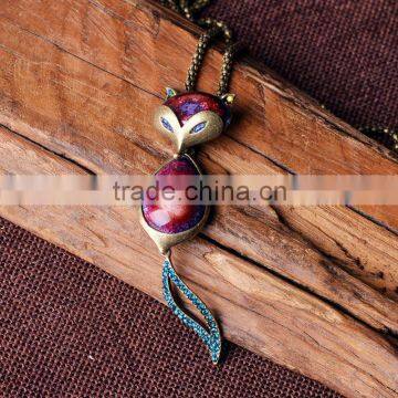 2015 New Arrive Fashion Zinc Alloy Bell Made in China Necklace Ceramic Bell Necklace photo-3