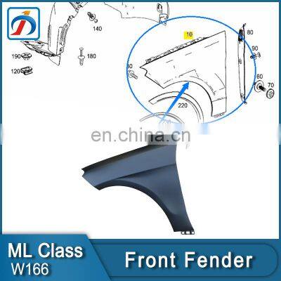High Quality Car Accessory Aluminum ML CLASS W166 Front Fender 1668800700