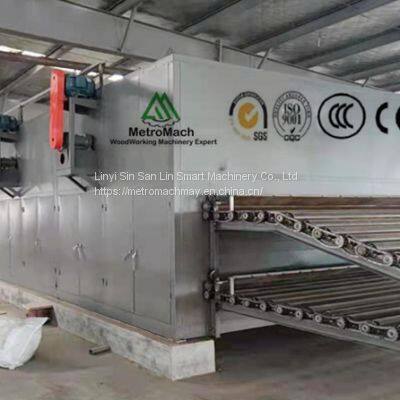 Woodworking Plywood Core Veneer Roller Conveyor Dryer Machine