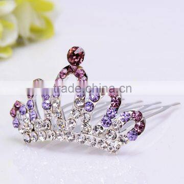 Fashion Crystal Rhinestone Silver Gold Miss World Princess Tiara