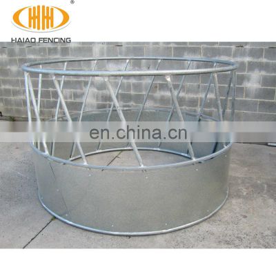 Wholesale hot dipped galvanized cattle hay round bale feeder