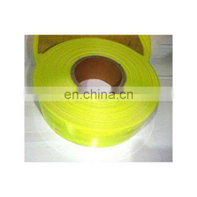 Yellow Super Reflective Rim Tape Polyester Reflective Tape Safety Warning Sticker Road Car Big Roll photo-2