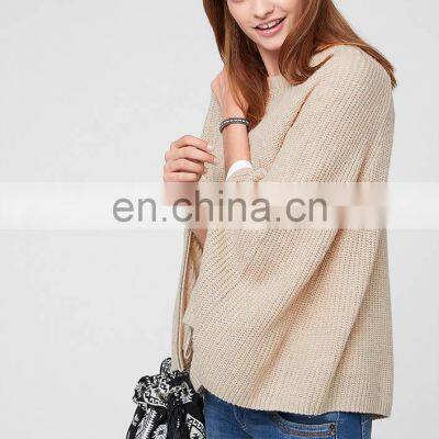 Fashion Knitted Women Merino Poncho Pattern photo-2