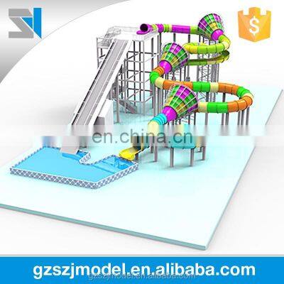 Hot selling beautiful miniature water park building model , scale buildings model