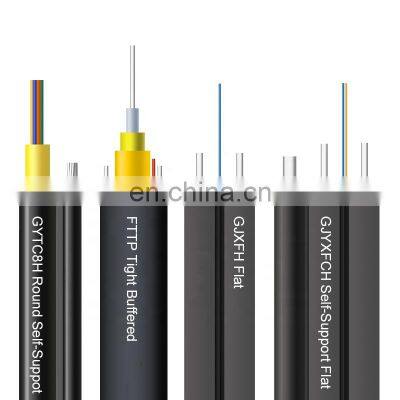 1 2 4 Core Fiber Optic Indoor/outdoor Flat FTTH Drop Cable photo-3