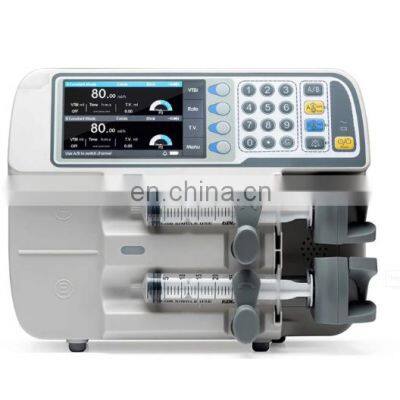 Whole sale single and double channel medical electric volumetric syringe pump