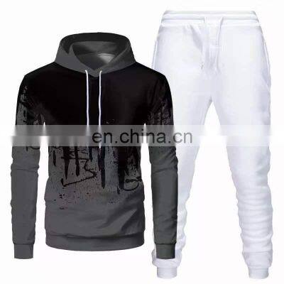 Clothing Factory Wholesale Custom Brand Men's Casual Sports Men's Hooded Long-sleeved + Pants 2-piece Jogger Sweater photo-4
