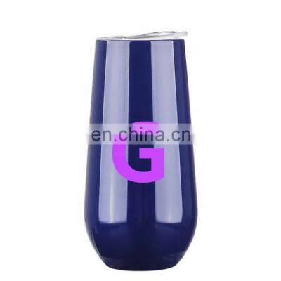 Hot Selling Colorful 6OZ Stainless Steel Wine Glass Mug Steel