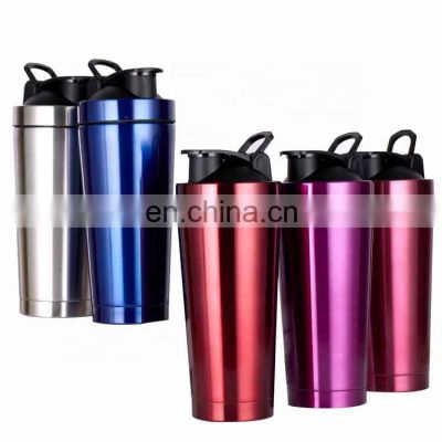 304 Stainless Steel Metal Protein Shaker Bottle with Own Design