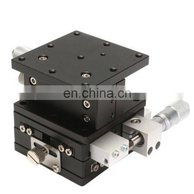 XYZ 3 Axis Trimming Platform Bearing Tuning Sliding Table 60*60mm Linear Stage