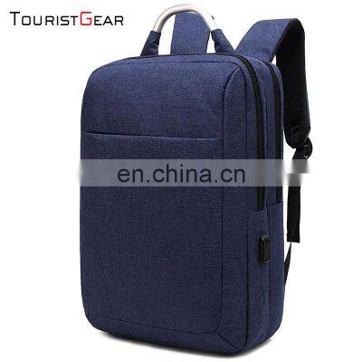 2020 new arrival korean style personalized usb charging hidden compartment business backpack with custom logo