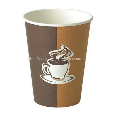 Printed disposable China To Go 12 oz Paper coffee Cups Takeaway Cups with Lids
