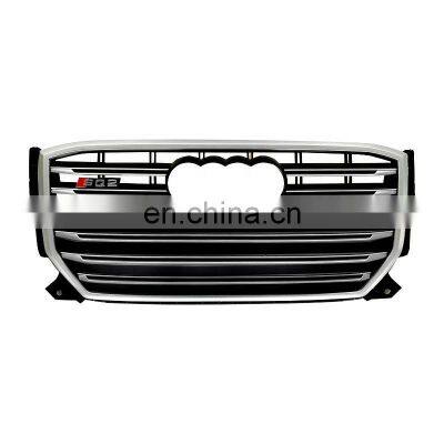 Auto front bumper grille for Audi Q2 Q2L Chrome silver black grill for Audi SQ2 style 2017 2018 2019