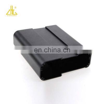 Black Anodized CNC Aluminum Extrusion Profile Large Aluminium Heat Sink Enclosure photo-4
