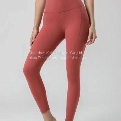 Manufacturer Custom New Women Fitness Clothing Pockets Pants Workout Activewear Tiktok Gym Pants Yoga Leggings photo-3