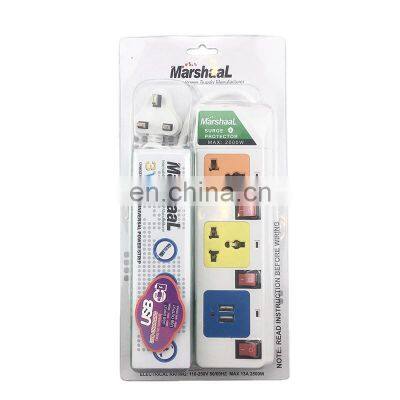 Wholesale 13A 2m Lead Cords USB Power Extension Socket Surge Protect photo-3