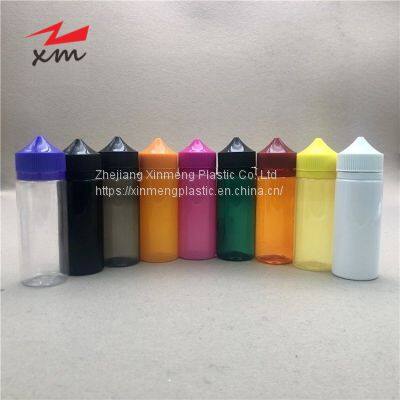 Colorful V3 E-liquid bottle 10ml 15ml 30ml 60ml 80ml 100ml 120ml childproof squeeze plastic pet e-juice vape oil dropper bottle