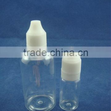 plastic e liquid ecigarette bottle pe/pet CRC with tamper proof bottle