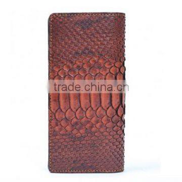 Custom Men Luxury Genuine Python Snake Skin Leather Clutch Bag Wallet photo-5
