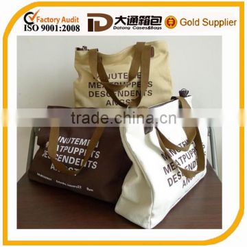 Canvas Shopping Bag With Printing for promotion