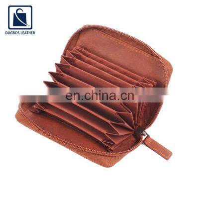 Wide Range of Excellent Quality Anthracite Fitting Poly Drill Lining Genuine Leather Women Wallet at Factory Price photo-5