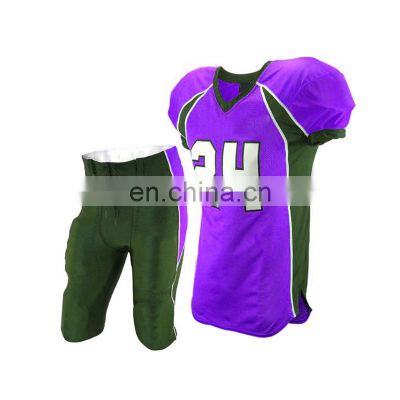 Custom sublimation american football uniform cheap price full sublimation american football jersey