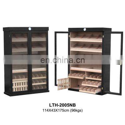 Large 4000 - 5000ct Customized mahogany Spanish Solid Cedar Wood cigar humidifier Cigar Humidor two door cigar cabinet