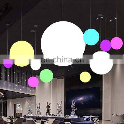 led ball pendant lamp battery powered outdoor plastic led ball sphere pendant hanging light