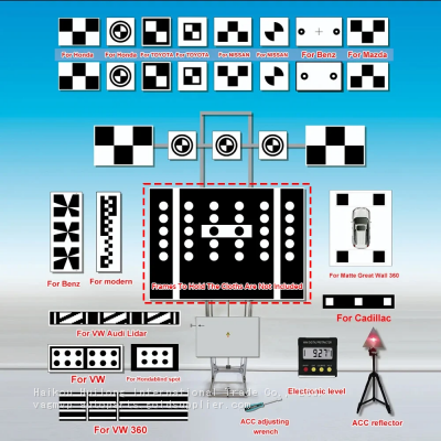 For VW Audi Radar Calibration Tool Acc Radar Reflector ADAS Calibration Tool Acc Calibration Equipment