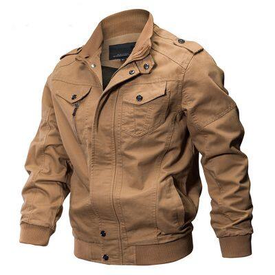 Denim Fashion Color Casual Sports Windproof Men's Long Sleeves Loose Jacket photo-3