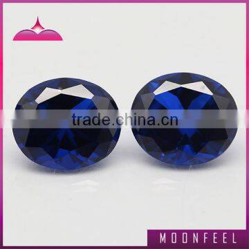 Oval cut blue spinel gemstone